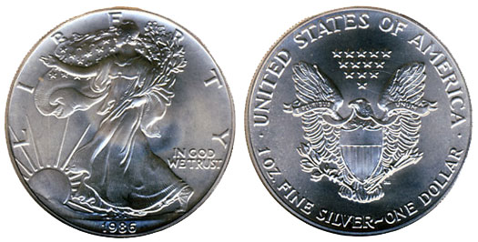 1986 silver eagle uncirculated