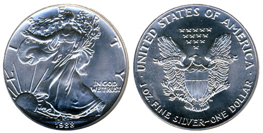 1988 Silver Dollar Value Chart